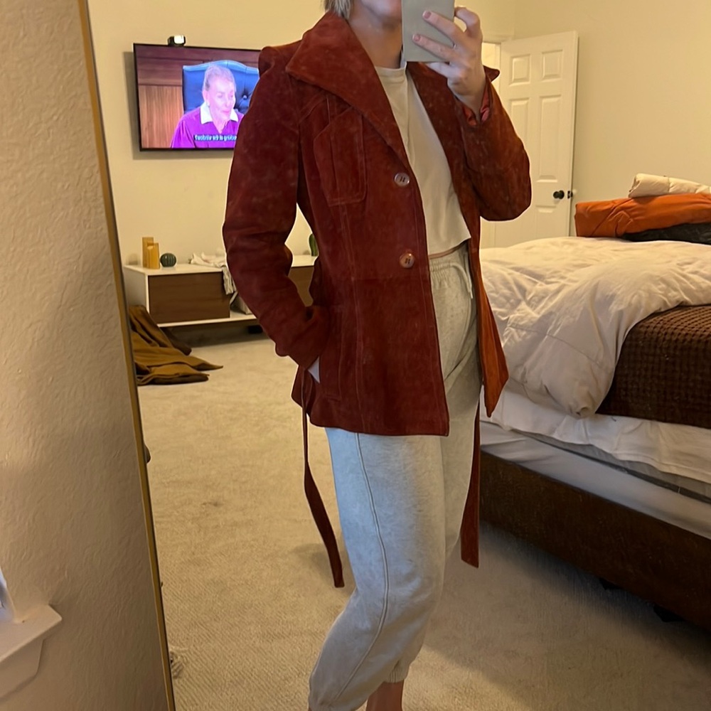 Retro vintage leather jacket